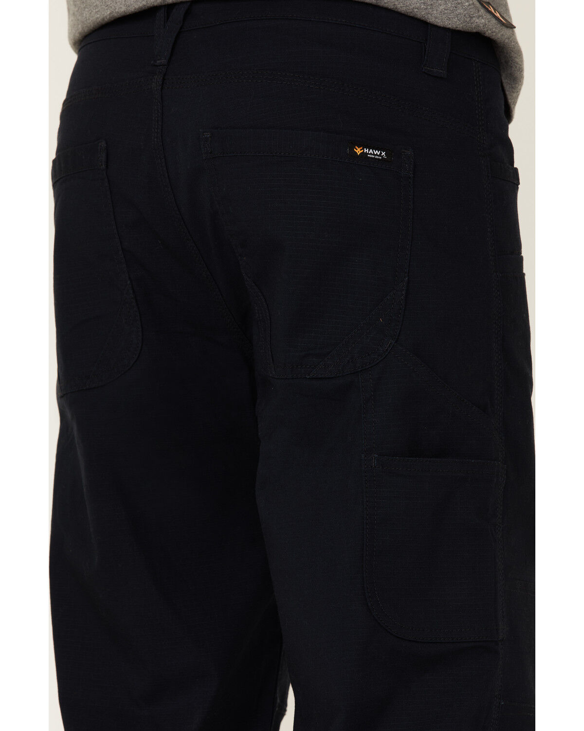 Image #3 - Hawx Men's Navy Ripstop Stretch Work Pants, Navy, hi-res