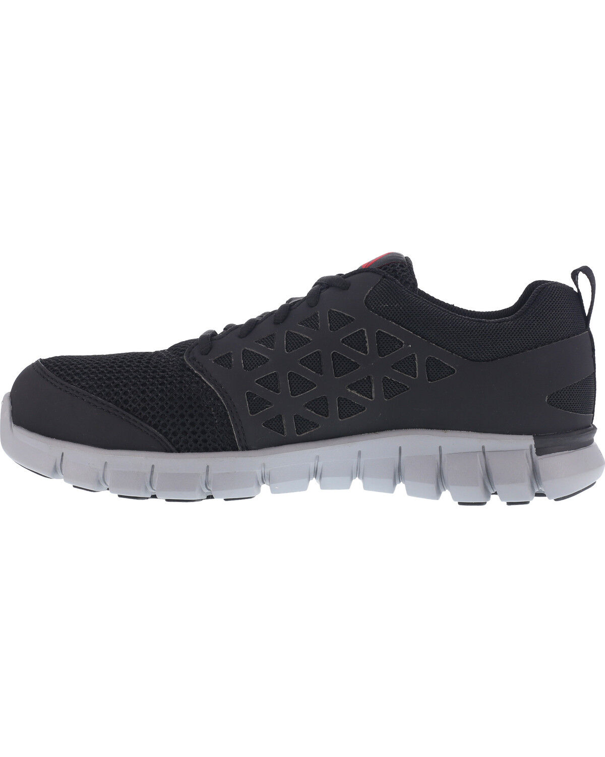 Image #4 - Reebok Men's Mesh Athletic Oxfords - Alloy Toe, Black, hi-res