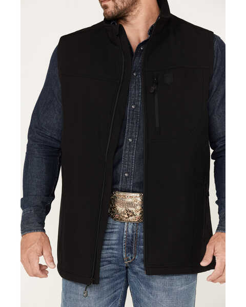 Image #3 - RANK 45® Men's Hadwick Softshell Vest - Big & Tall, Black, hi-res