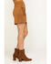 Image #3 - Flying Tomato Women's Fringe Pocket Mini Skirt, Camel, hi-res