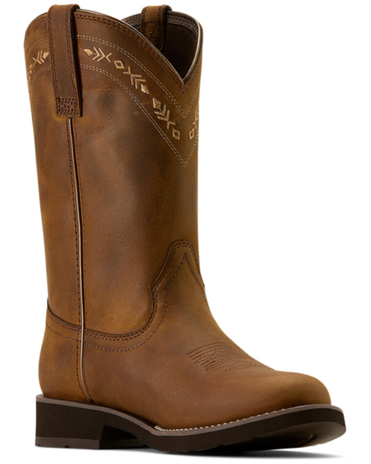 Image #1 - Ariat Women's Kearney Western Performance Boots - Round Toe, Brown, hi-res