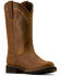 Image #1 - Ariat Women's Kearney Western Performance Boots - Round Toe, Brown, hi-res
