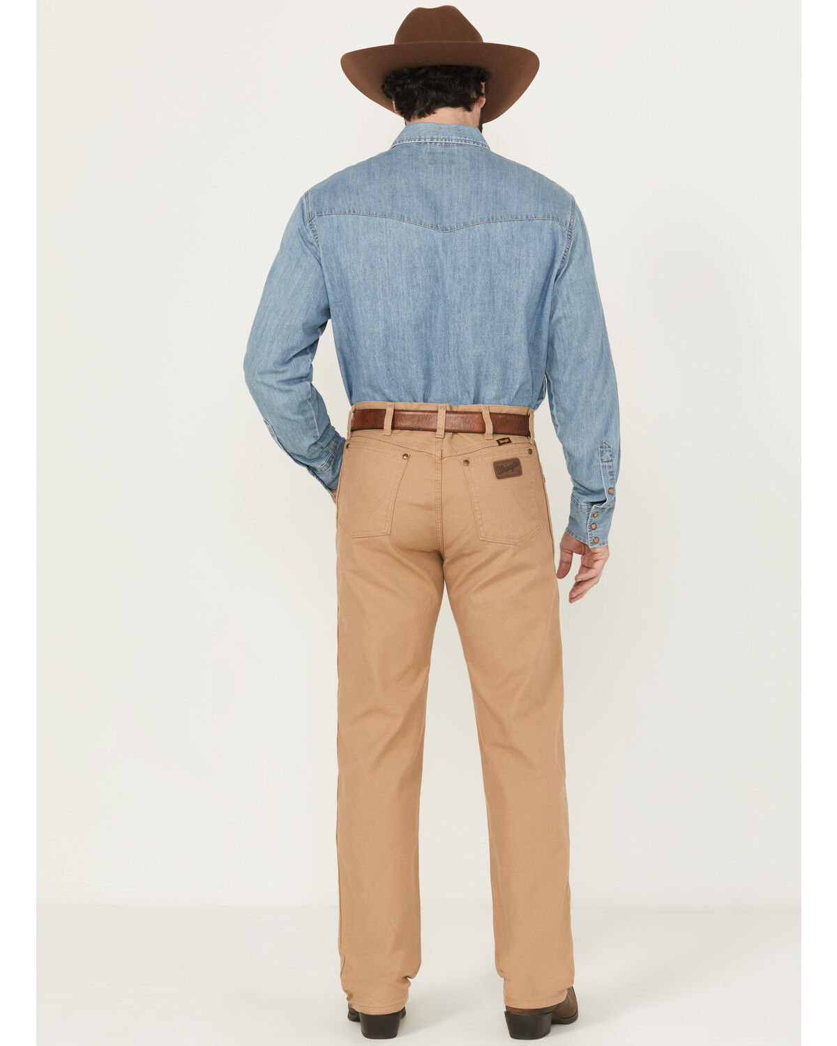 Image #3 - Wrangler Men's Tough Comfort Regular Fit Stretch Canvas Pants, Wheat, hi-res