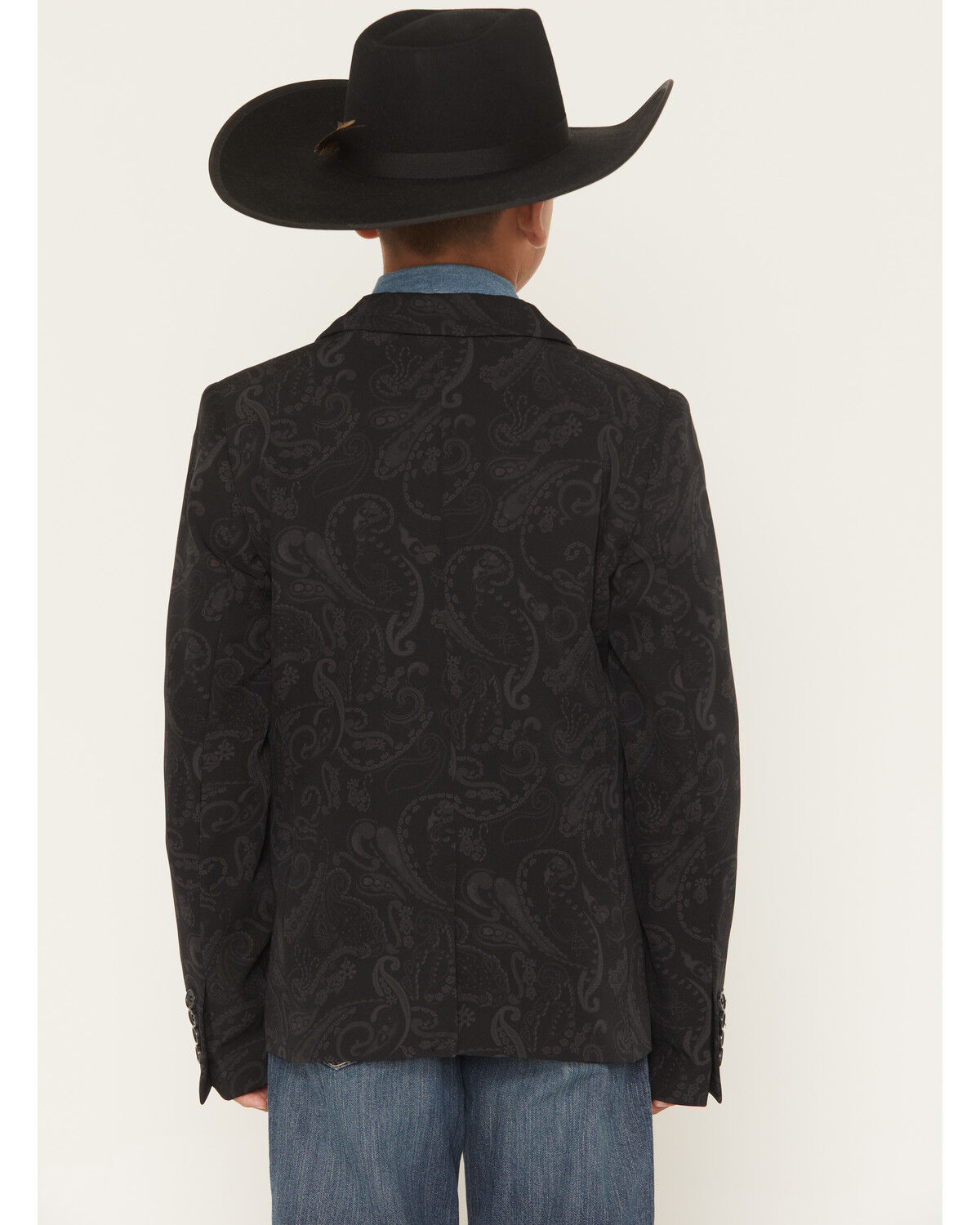 Image #4 - Rock & Roll Denim Boys' Sportcoat, Black, hi-res