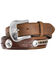 Image #2 - Tony Lama Duke Leather Belt, Aged Bark, hi-res