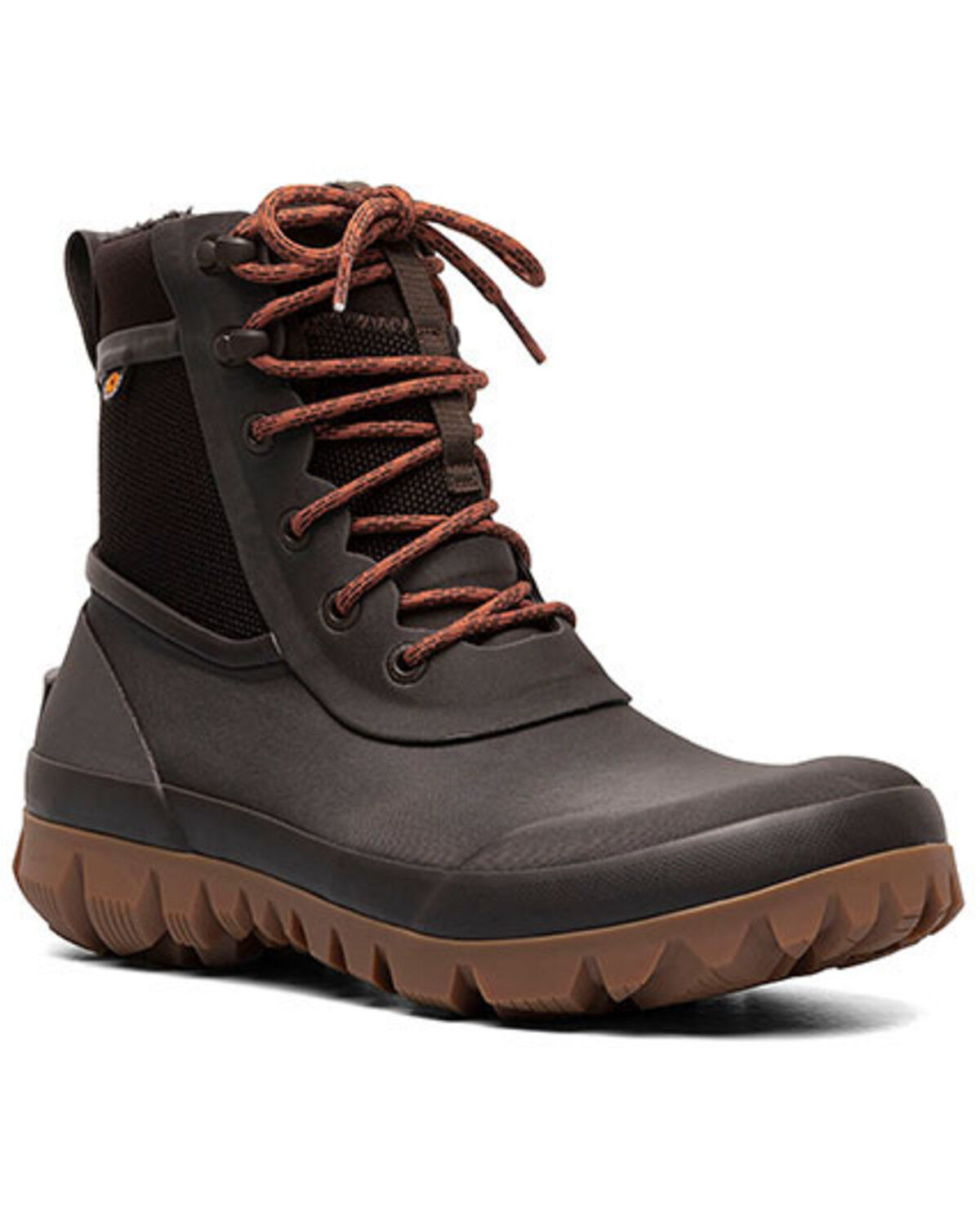 Image #1 - Bogs Men's Arcata Urban Lace-Up Waterproof Snow Boots - Round Toe, Dark Brown, hi-res