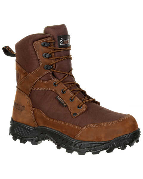 Rocky Men's Ridgetop Waterproof Outdoor Boots - Round Toe, Brown, hi-res