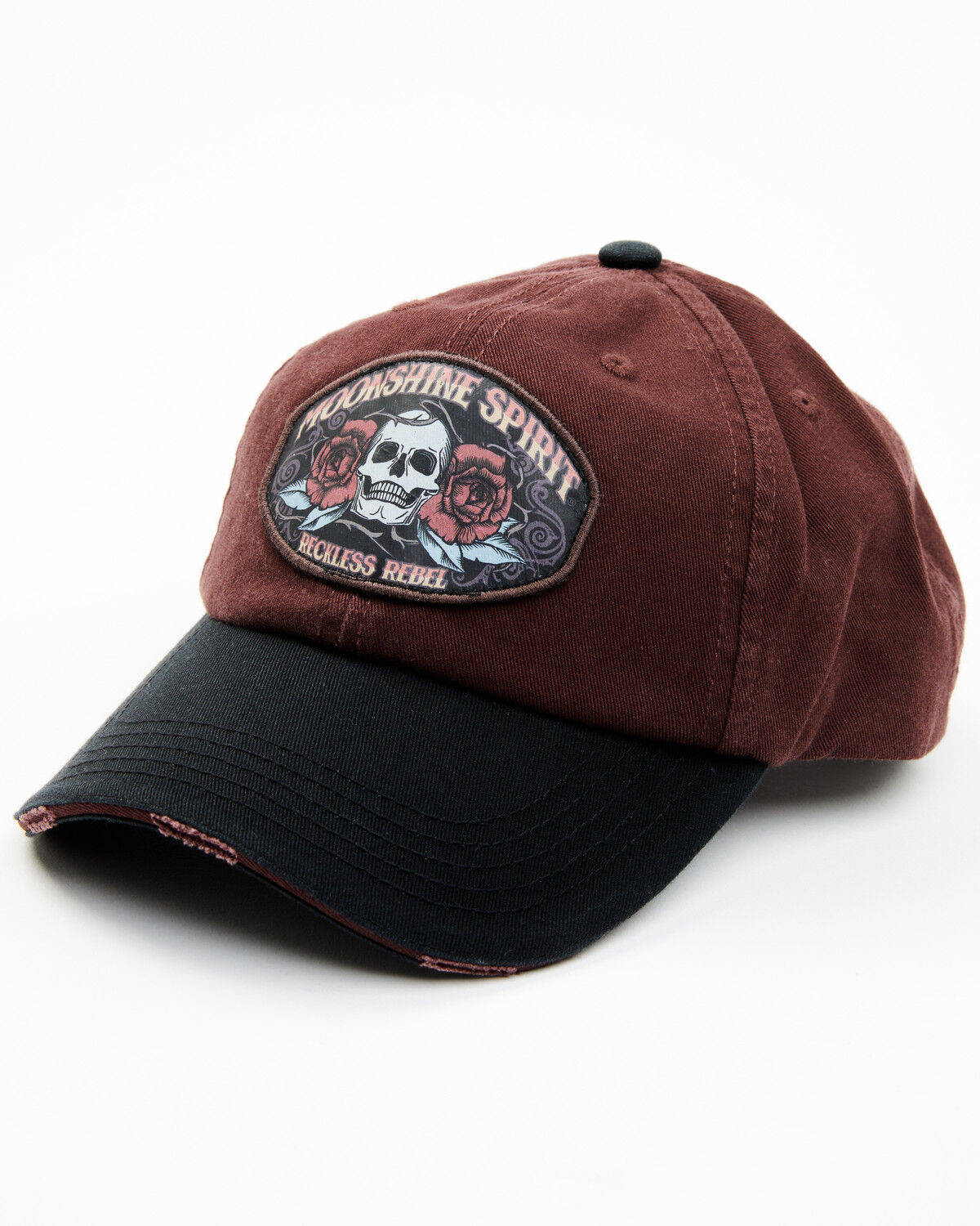 Image #1 - Moonshine Spirit Men's Reckless Rebel Baseball Cap, Chilli, hi-res