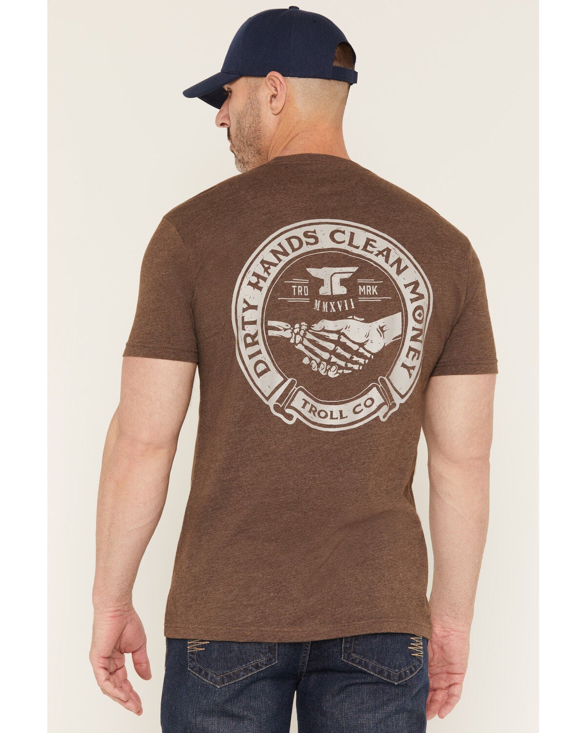Image #1 - Troll Co Men's Haggler Short Sleeve Graphic T-Shirt - Big, Blue, hi-res