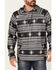 Image #3 - Rock & Roll Denim Men's Southwestern Print Hooded Sweatshirt, Black, hi-res