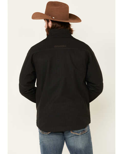 Image #4 - Cinch Men's Solid Black CC Texture Zip-Front Bonded Jacket, , hi-res