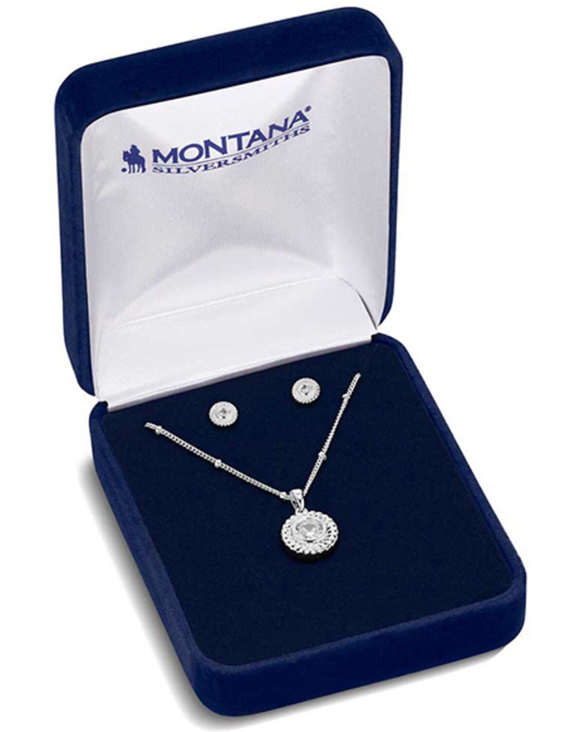 Image #3 - Montana Silversmiths Women's Mountain Rain Jewelry Set - 3 Piece, Silver, hi-res