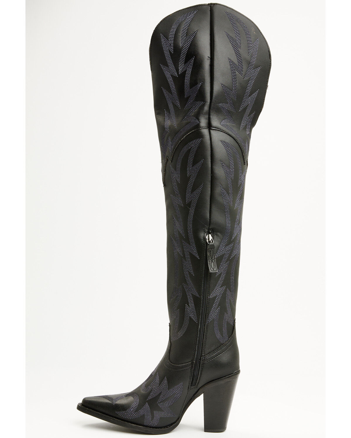 Image #3 - Dingo Women's Diva Over The Knee Tall Western Boots - Snip Toe, Black, hi-res