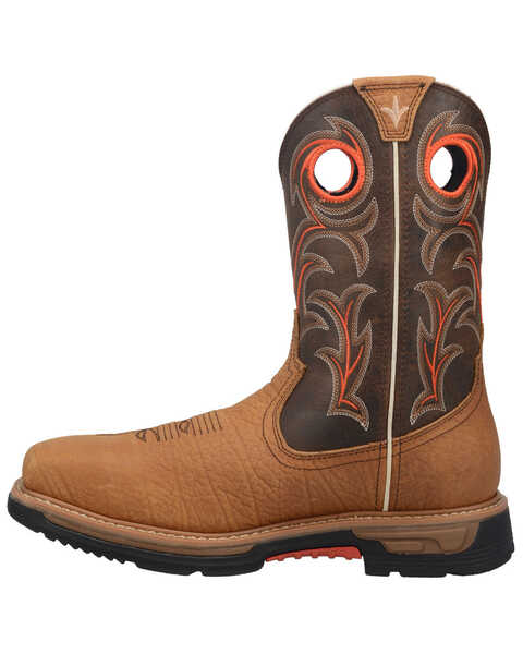 Image #3 - Dan Post Men's Storm's Eye Western Work Boots - Composite Toe, Brown, hi-res