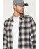 Image #3 - Levi's Men's Scottie Plaid Print Long Sleeve Button-Down Flannel Shirt, Charcoal, hi-res