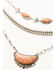 Image #2 - Shyanne Women's Stone Statement Layered Necklace , Pink, hi-res