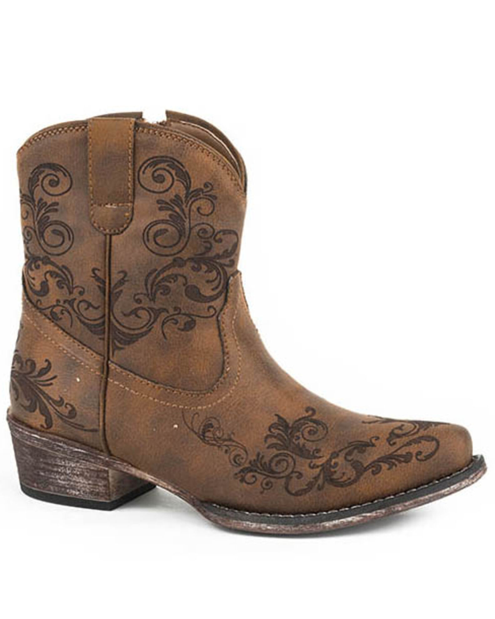 Roper Women s Faux Leather Western Boots Snip Toe Sheplers