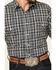 Image #3 - Wrangler Men's Wrinkle Resist Plaid Print Short Sleeve Pearl Snap Western Shirt, Black, hi-res