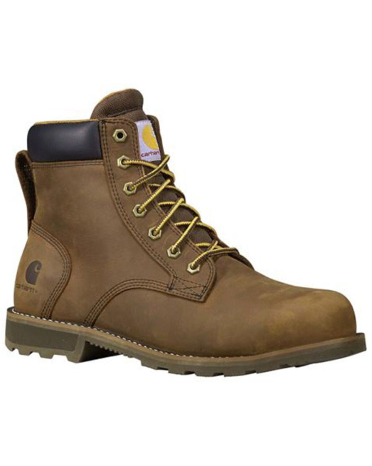 Carhartt Men's 6" Frontier Waterproof Work Boots - Steel Toe, Brown, hi-res