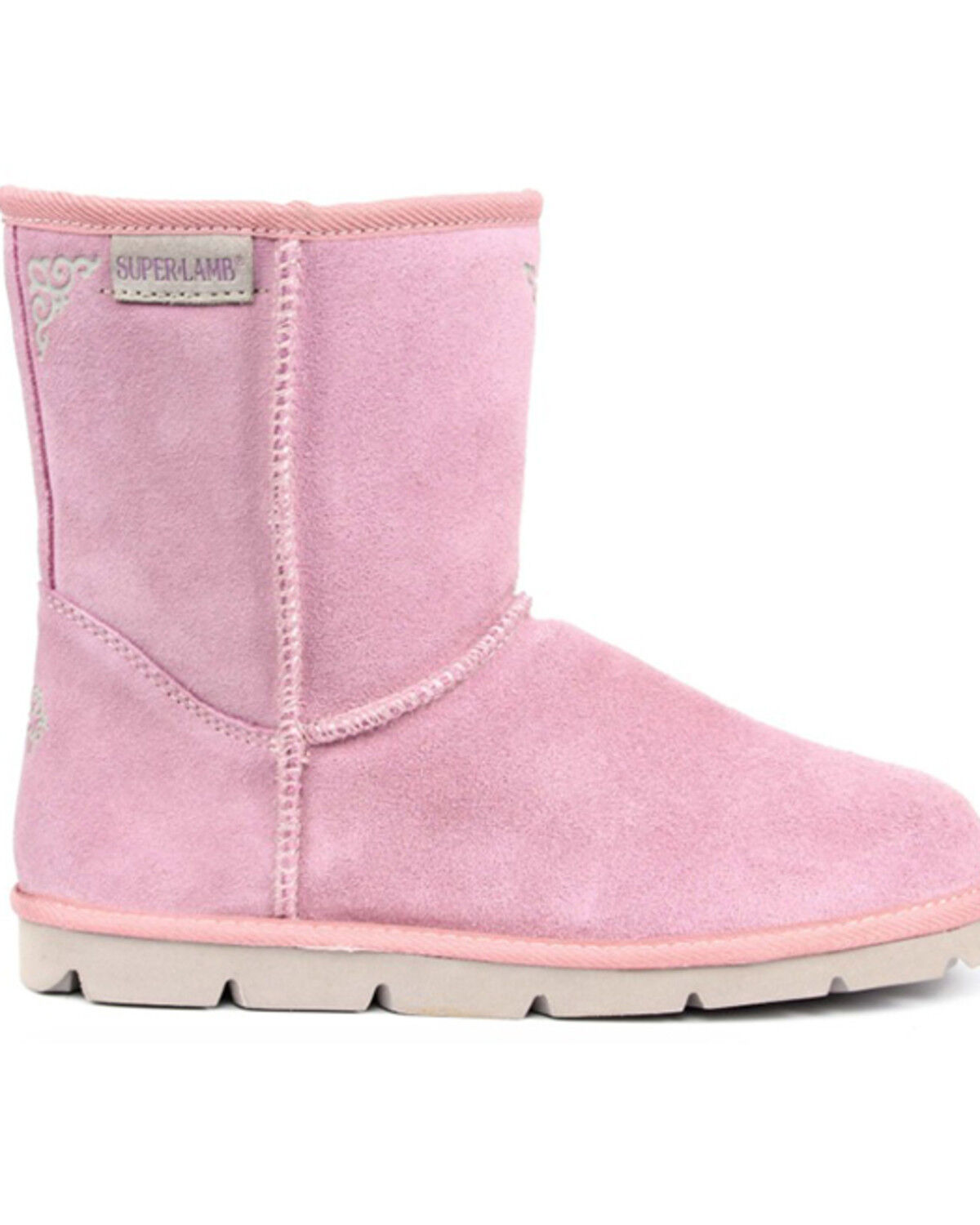 Image #2 - Superlamb Women's Argali 7.5" Suede Leather Pull On Casual Boots - Round Toe, , hi-res