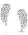 Image #1 - Montana Silversmiths Women's Small Smitten Feather Earrings, Silver, hi-res