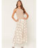 Image #1 - Rock & Roll Denim Women's Boot Barn Exclusive Horse Print Faux Button Midi Skirt, Natural, hi-res