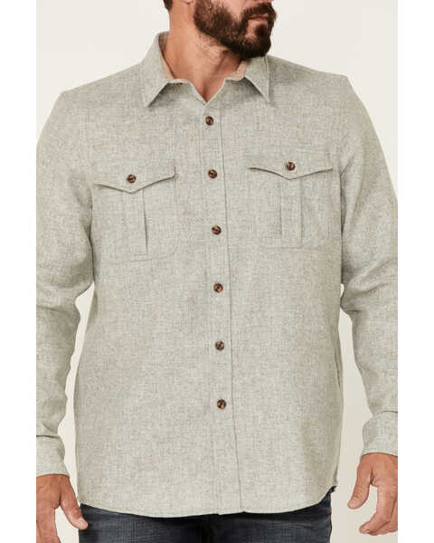 Pendleton Men's Natural Scout Long Sleeve Button Down Western Shirt , Natural, hi-res