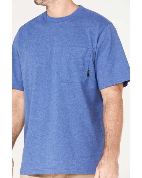 Image #3 - Hawx Men's Forge Solid Work Pocket T-Shirt - Tall , Blue, hi-res
