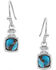 Montana Silversmiths Women's Golden Rush Turquoise Earrings, Silver, hi-res
