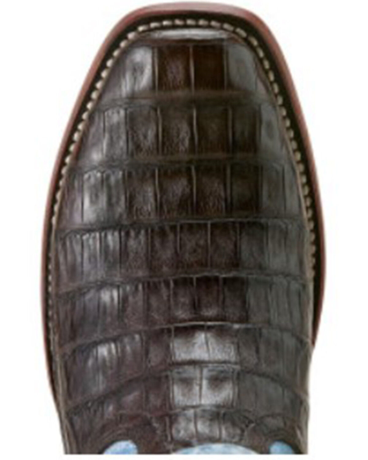 Image #6 - Ariat Women's Futurity Silk Exotic Caiman Western Boots - Square Toe, Blue, hi-res