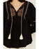 Image #3 - Shyanne Women's Embroidered Peasant Top, Black, hi-res
