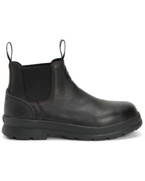Image #2 - Muck Boots Men's Chore Farm Leather Chelsea Boots - Soft Toe , Black, hi-res