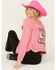 Image #1 - Grace in LA Women's Let's Go Girls Denim Jacket, Pink, hi-res
