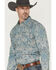 Image #2 - Gibson Trading Co Men's Throwback Paisley Print Long Sleeve Western Shirt - Tall, Multi, hi-res