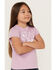 Image #2 - Shyanne Girls' Cool To Be A Cowgirl Short Sleeve Graphic Tee, Lavender, hi-res