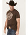 Image #2 - Cinch Men's Logo Short Sleeve Graphic T-Shirt, Brown, hi-res