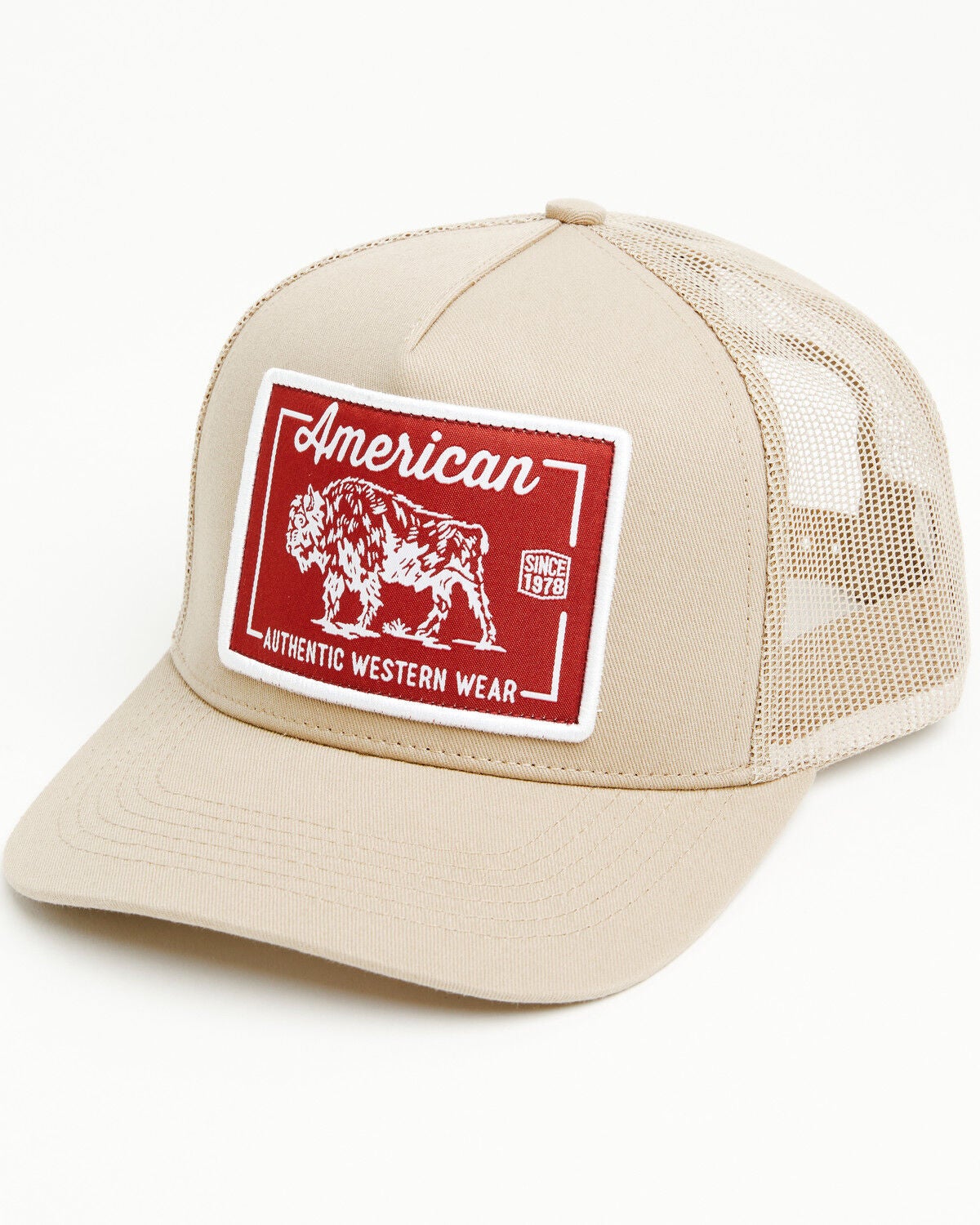 Cody James Men's American Buffalo Ball Cap, Brown, hi-res