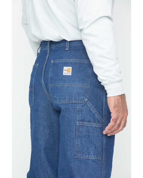 Image #7 - Carhartt Men's FR Signature Denim Dungaree Work Jeans, Denim, hi-res