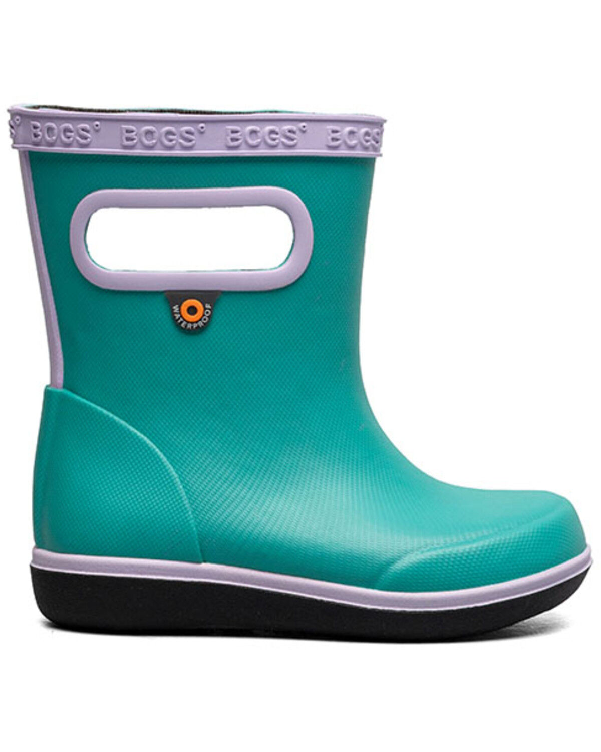Image #2 - Bogs Boys' Skipper II Solid Rainboots, Teal, hi-res