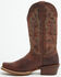 Image #3 - Justin Men's Cowboy Town Bay Western Boots - Square Toe, Brown, hi-res