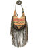 American West Women's Southwestern Tapestry Studded Fringe Crossbody, Multi, hi-res