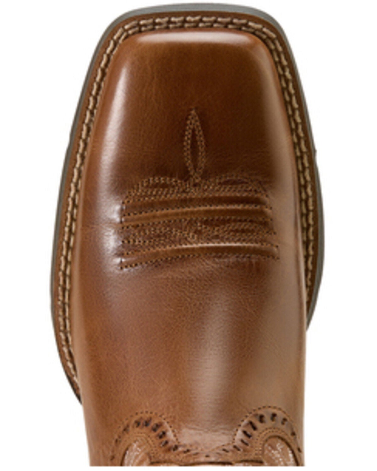 Image #4 - Ariat Women's Round Up Remuda Performance Western Boots - Broad Square Toe, Tan, hi-res