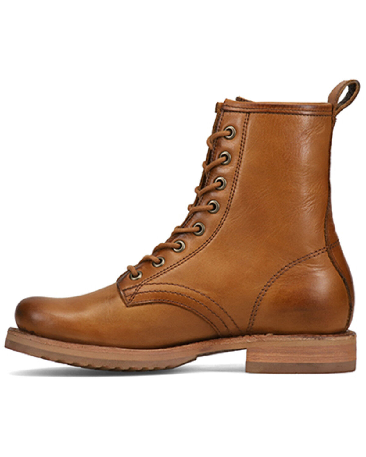 Image #3 - Frye Women's Veronica Flex Combat Boots - Round Toe, Caramel, hi-res