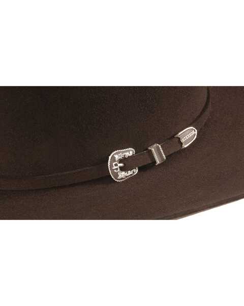 Stetson Men's 6X Skyline Fur Felt Western Hat, Chocolate, hi-res