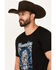 Image #2 - Moonshine Spirit Men's Skull Card Short Sleeve Graphic T-Shirt, Black, hi-res