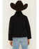 Image #4 - Wrangler Boys' Western Trail Team Logo Zip Jacket, Black, hi-res