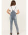 Hayden Girls' Medium Wash Denim Overalls, Blue, hi-res
