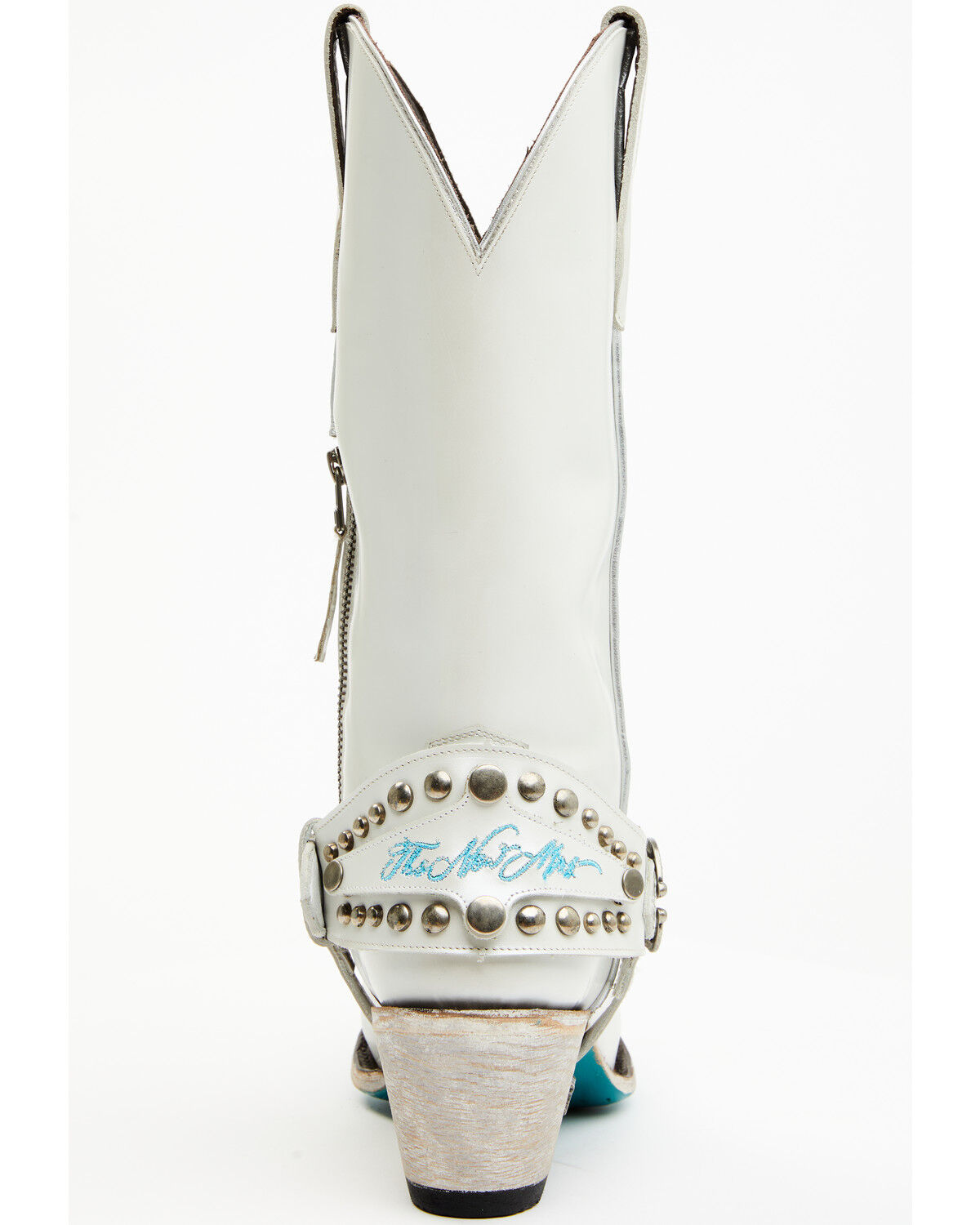 Image #5 - Boot Barn X Lane Women's Exclusive The New Mrs. Satin Pearl Western Bridal Boots - Snip Toe, White, hi-res