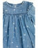 Image #3 - Wrangler Infant Girls' Horseshoe Print Denim Dress Set - 2 Piece, Blue, hi-res