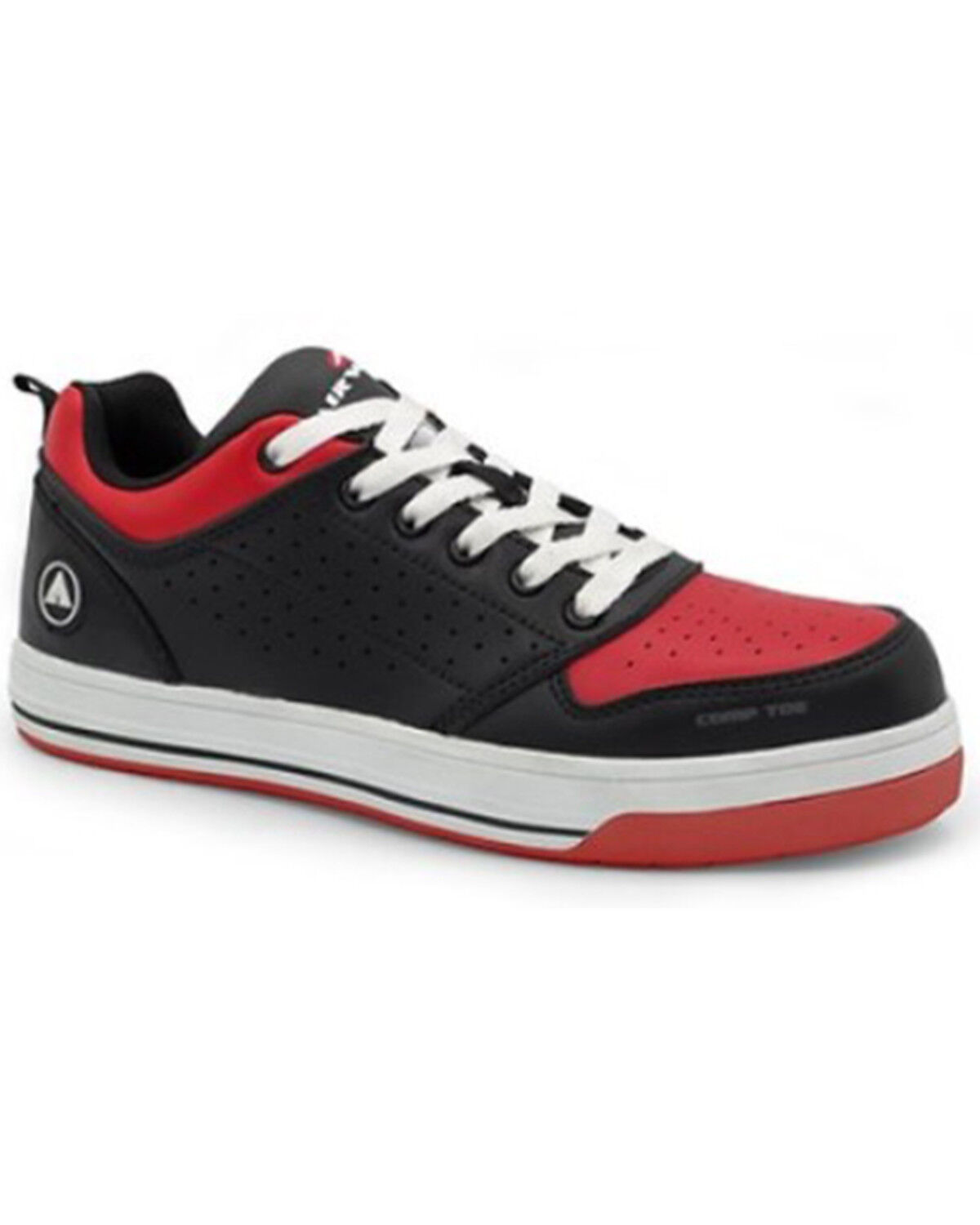 Image #1 - Airwalk Women's Arena Lace-Up Work Shoes - Composite Toe, Black, hi-res
